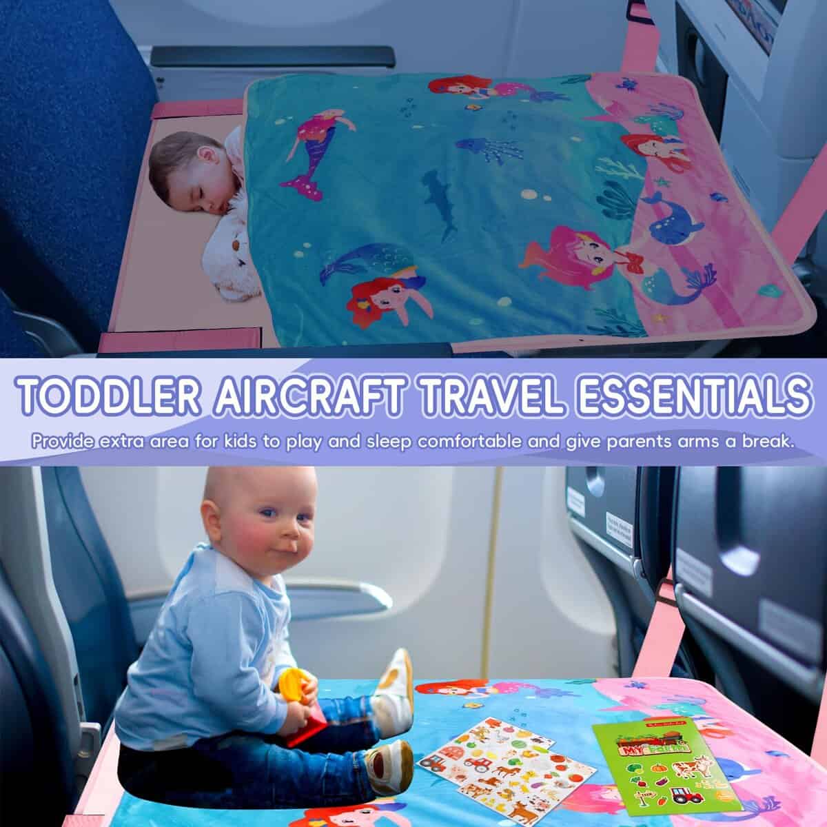 Cama de avión Gocozy para niños con manta, Extensor de - Imagen 4