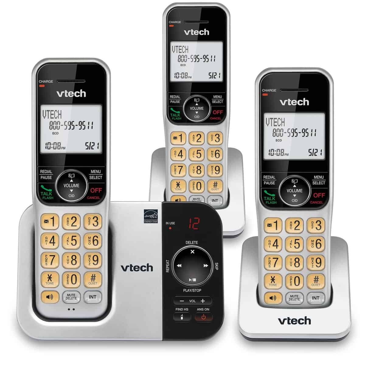 Teléfono inalámbrico expandible VTech de 3 auriculares DECT - Imagen 3