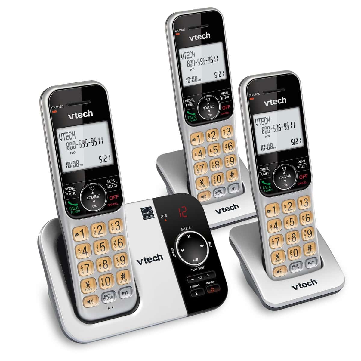 Teléfono inalámbrico expandible VTech de 3 auriculares DECT