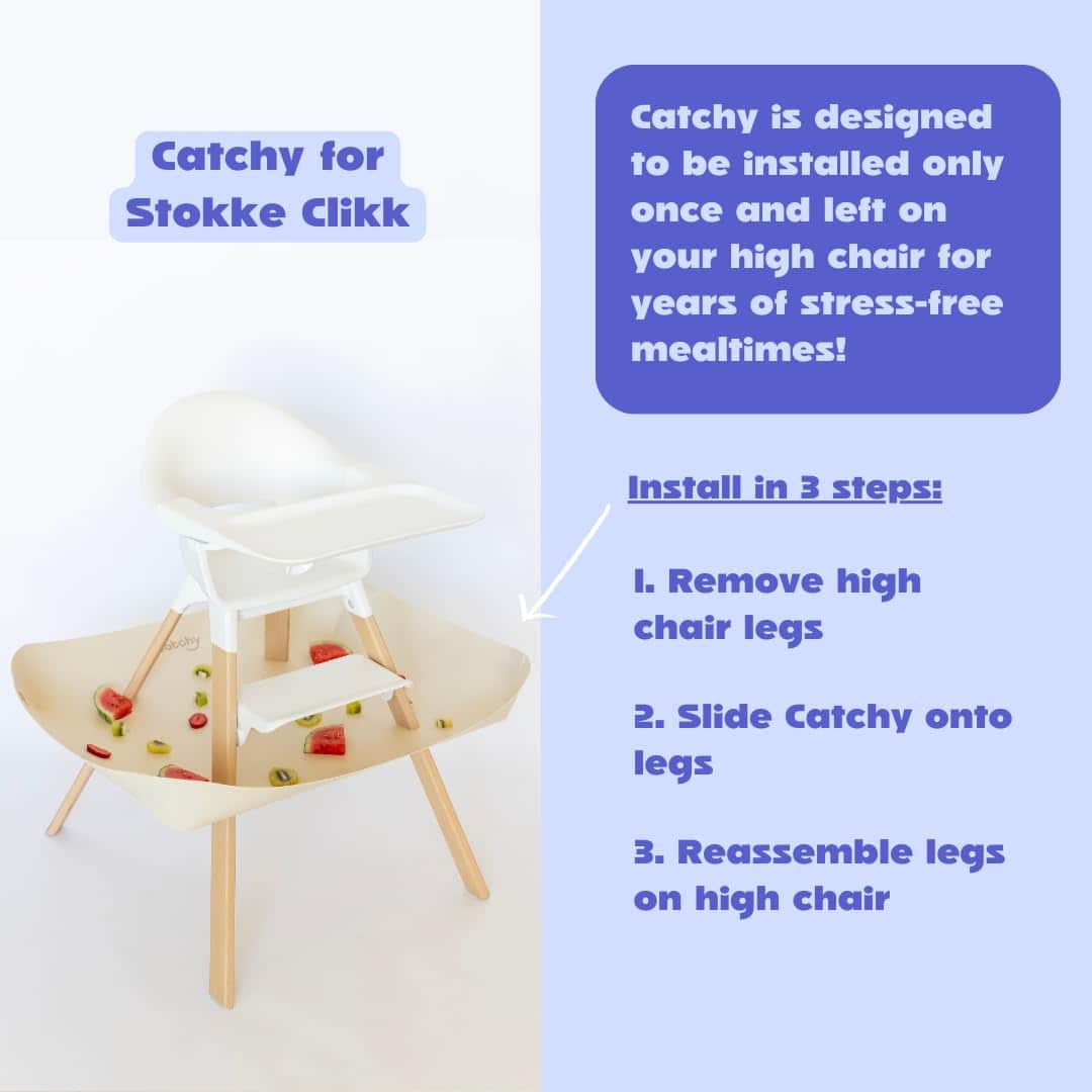 CATCHY -Food Catcher-Compatible con Stokke Clikk High Chair - Imagen 6