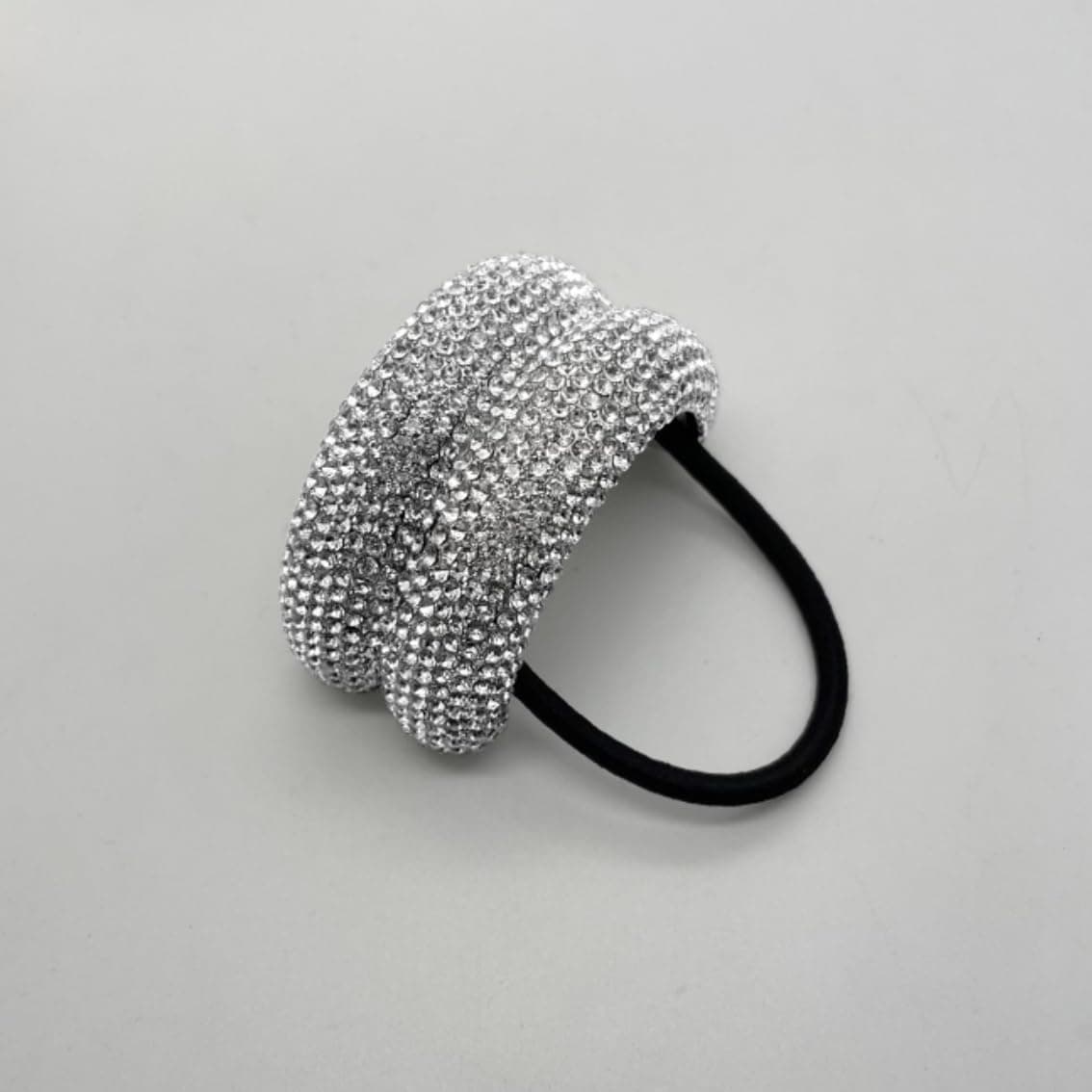 RPZL Pulsera apilada brillante para cola de caballo de arco