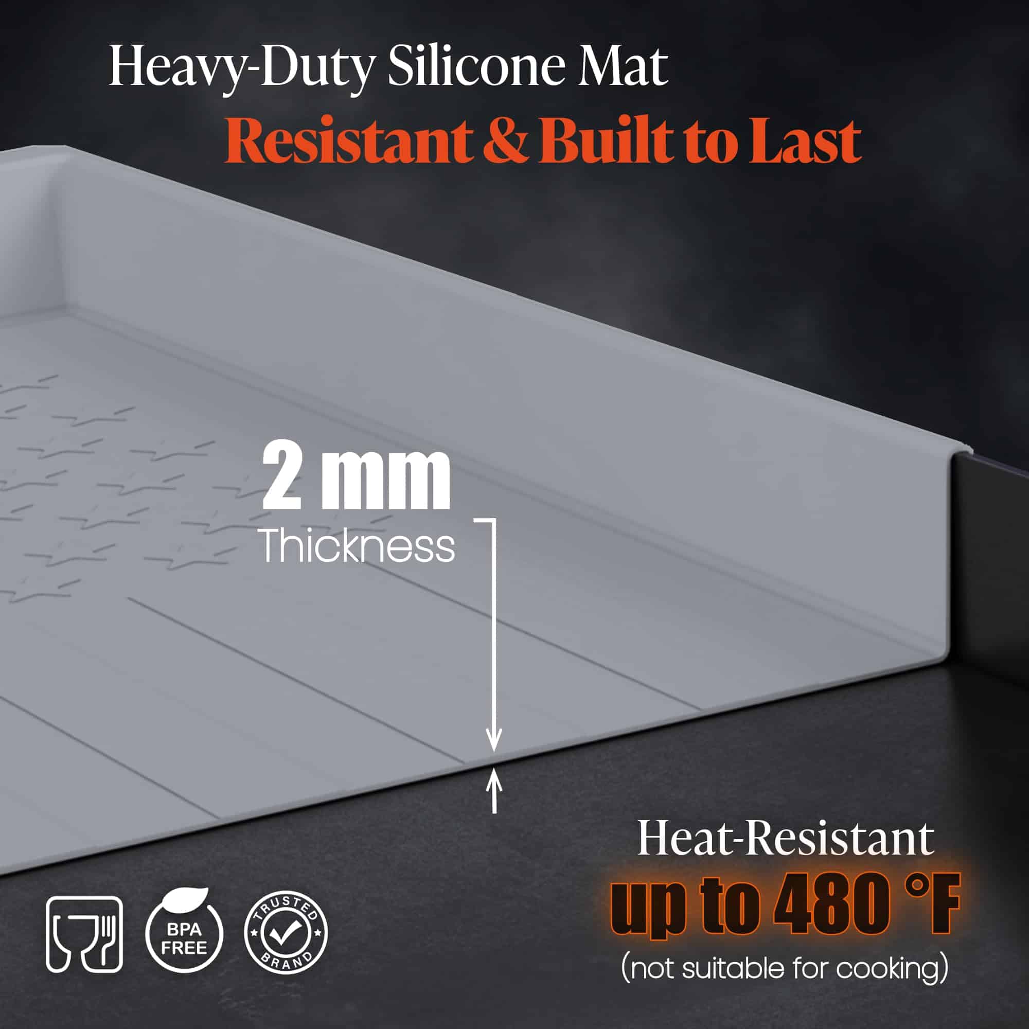 28" Tapete de Griddle de Silicona para Parrilla Blackstone - Imagen 4