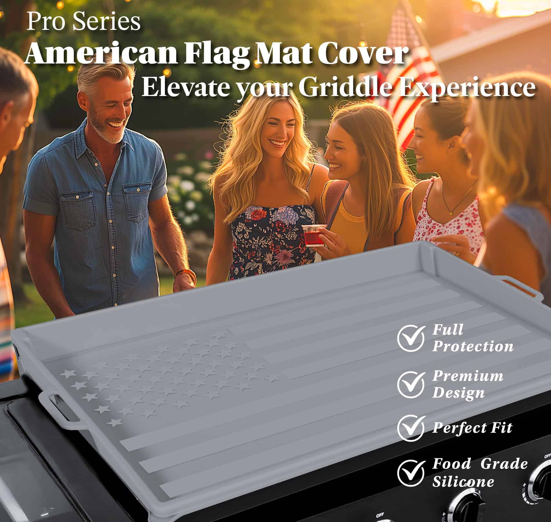 28" Tapete de Griddle de Silicona para Parrilla Blackstone - Imagen 8