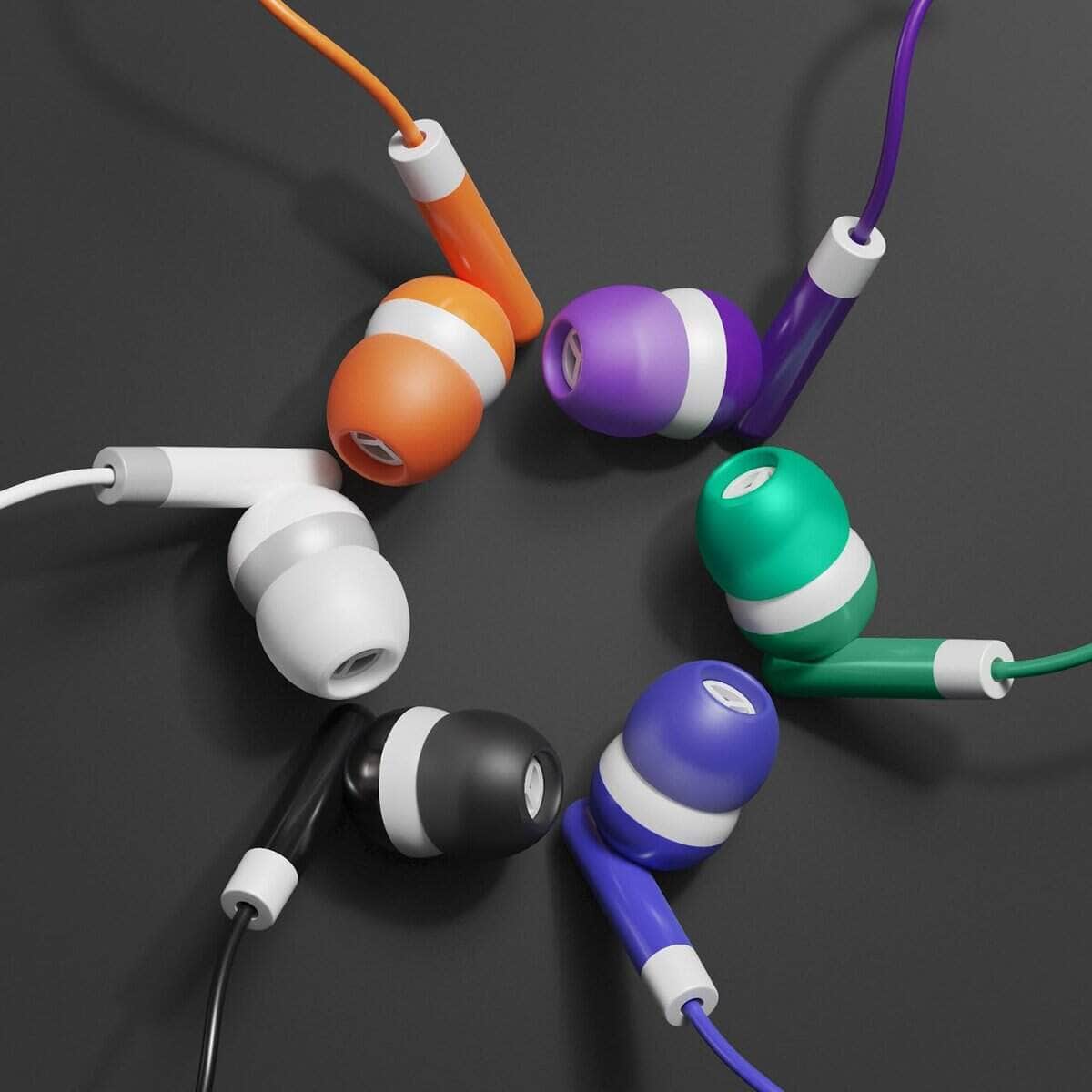 SP SOUNDPRETTY Paquete de 24 Audífonos con Cable para Oídos - Imagen 3