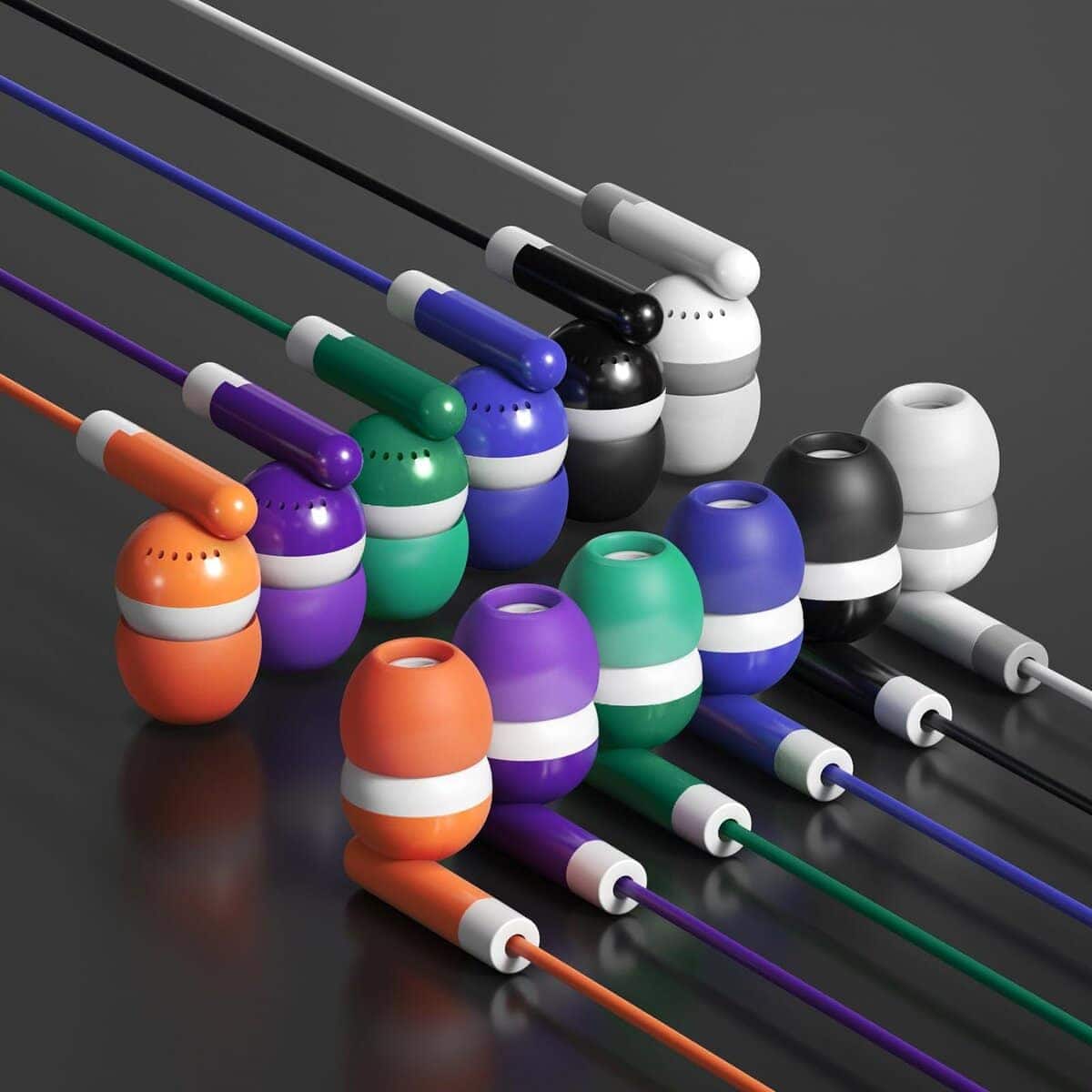 SP SOUNDPRETTY Paquete de 24 Audífonos con Cable para Oídos - Imagen 4