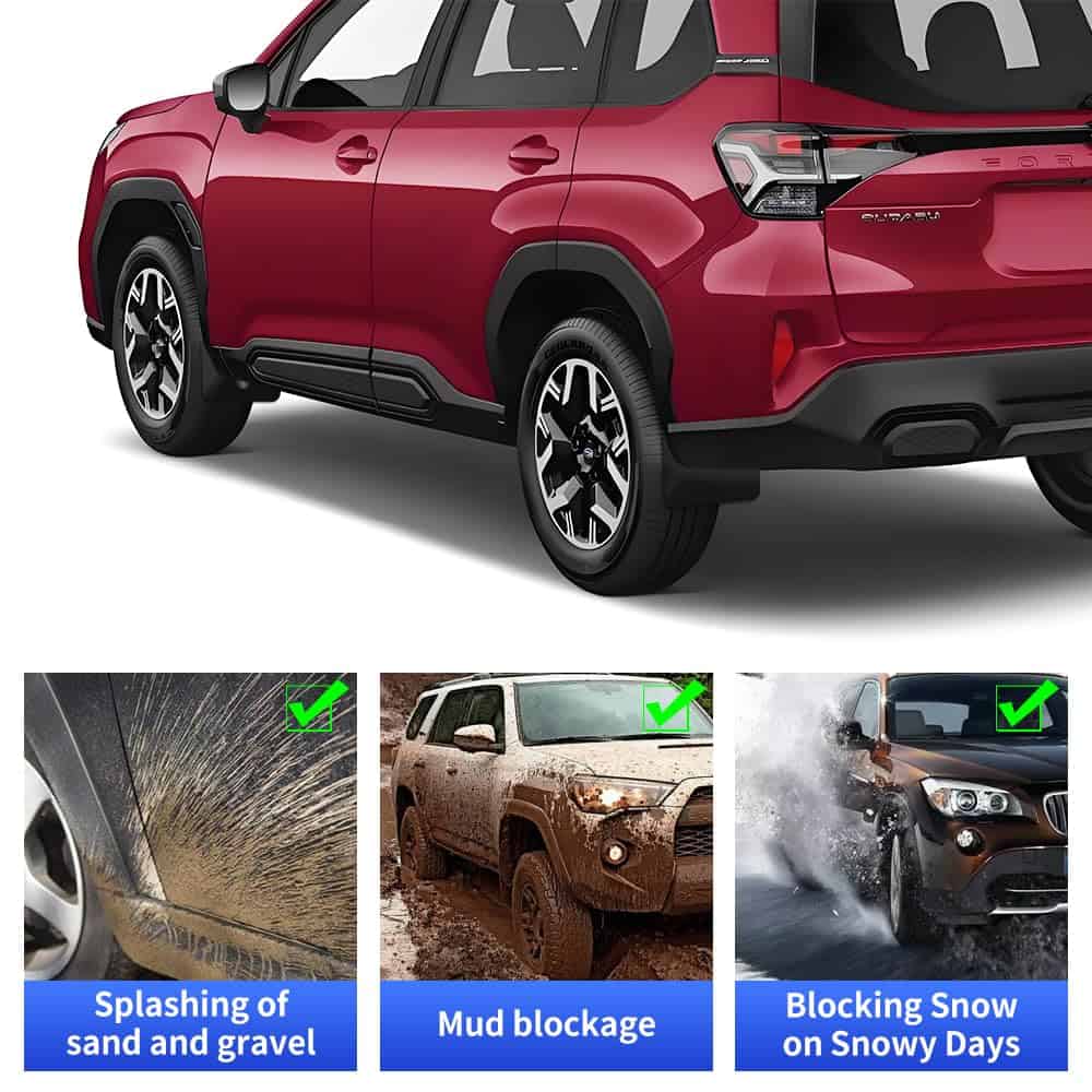 LUNQIN Guardabarros para Coches Guardabarros Salpicaduras - Imagen 6