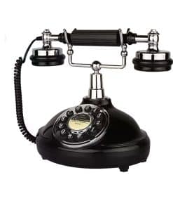 Teléfono Retro Negro, Teléfono Fijo TelPal para