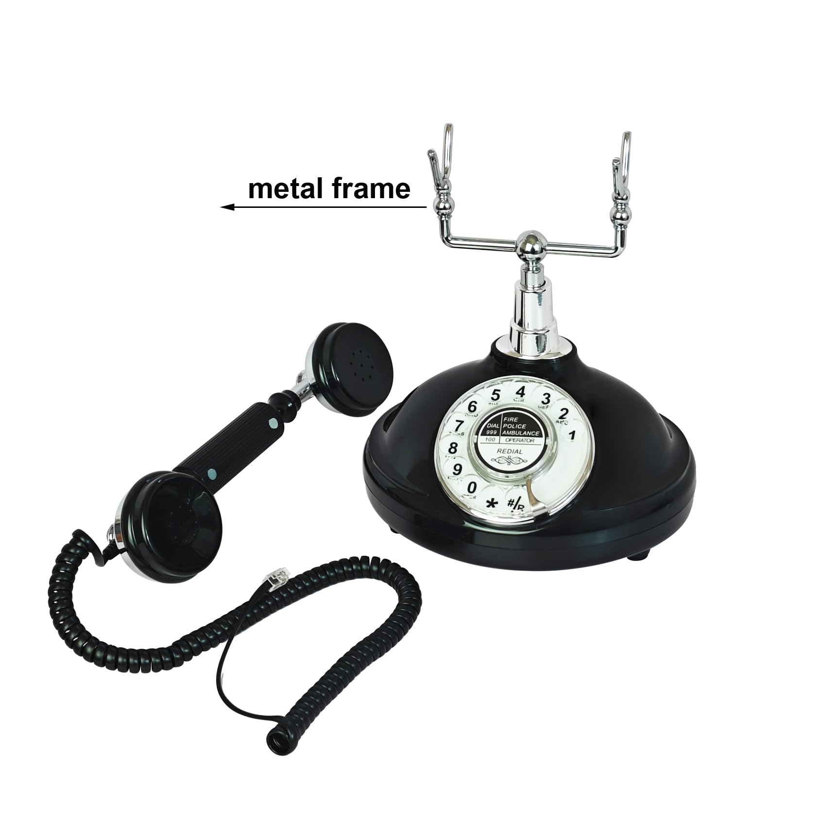 Teléfono Retro, Teléfono Fijo TelPal con Redial de Último - Imagen 6