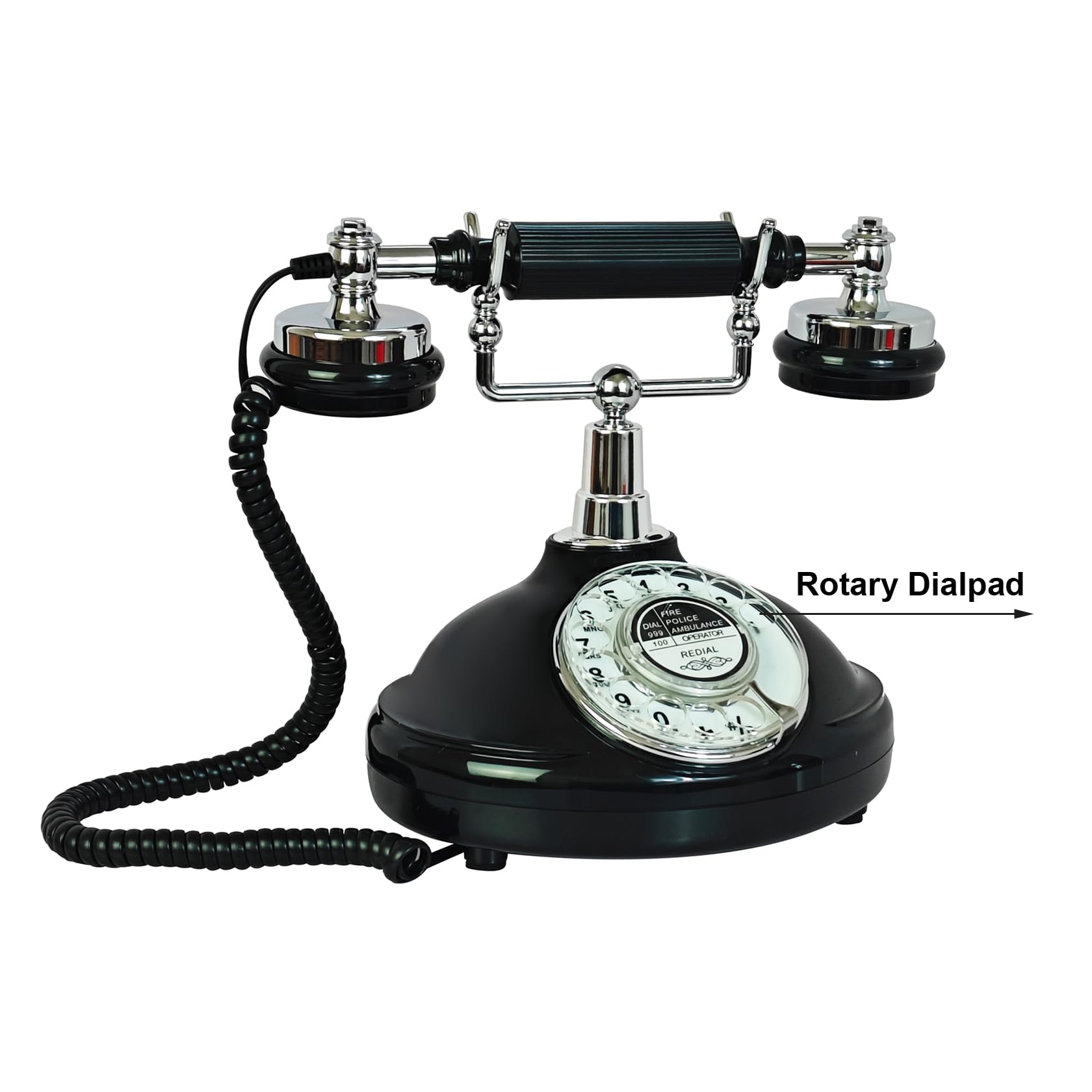 Teléfono Retro, Teléfono Fijo TelPal con Redial de Último - Imagen 5