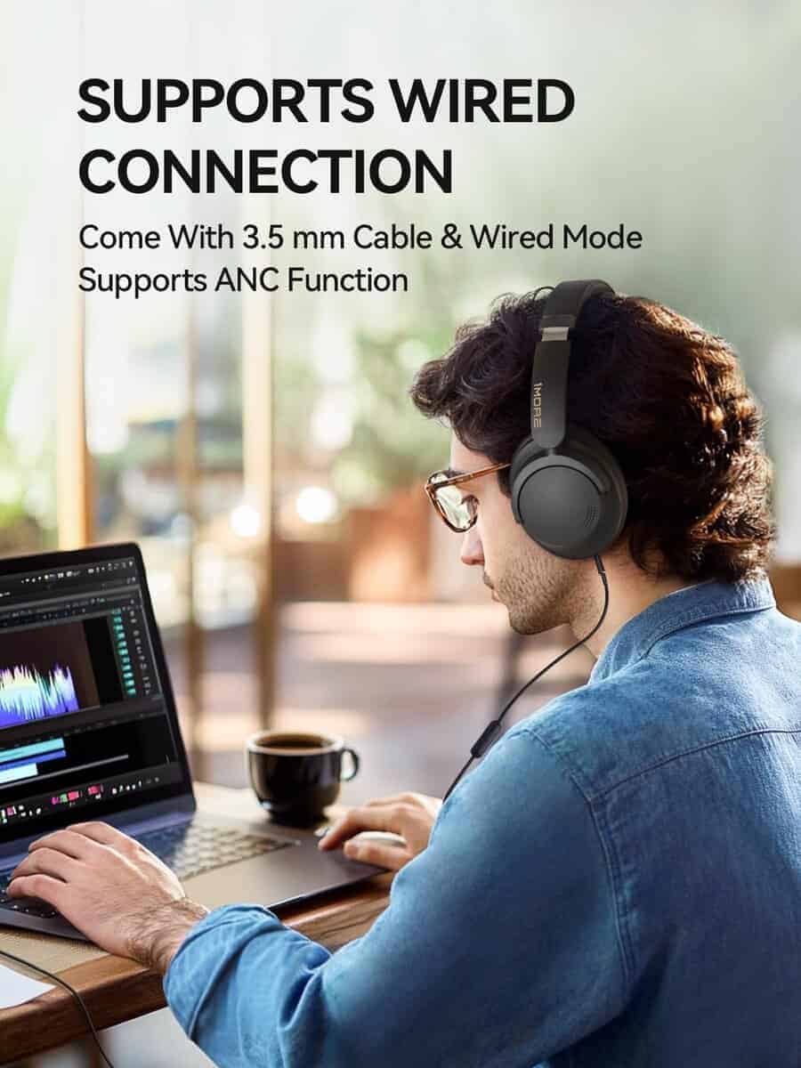 Audífonos con cancelación de ruido 1MORE -Gris Mate - Imagen 6