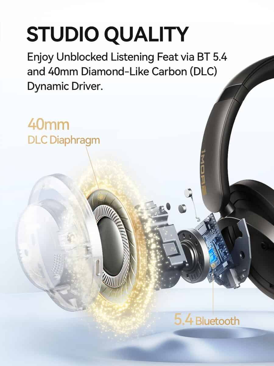 Audífonos con cancelación de ruido 1MORE -Gris Mate - Imagen 8