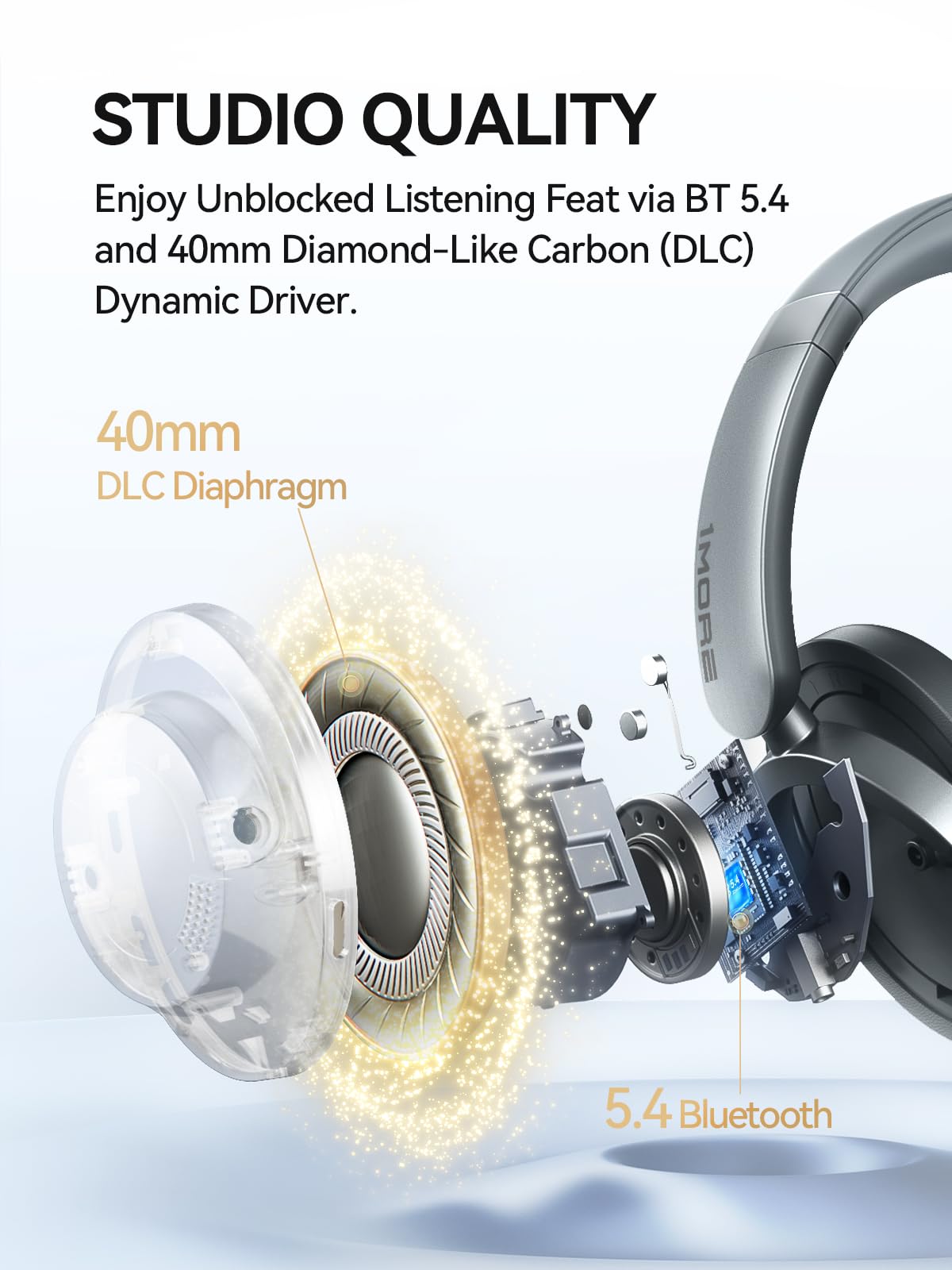 Audífonos con cancelación de ruido 1MORE -Plateado - Imagen 4