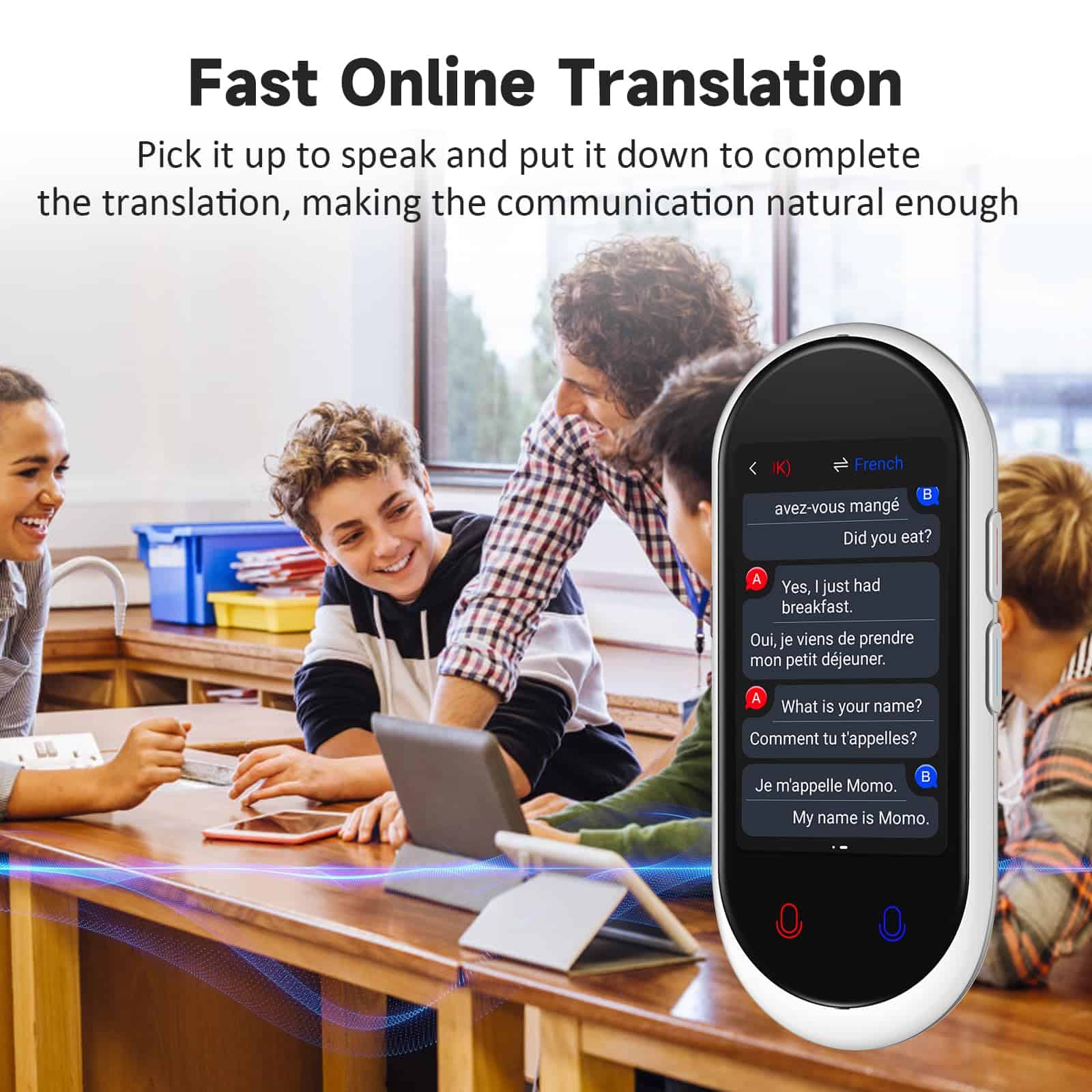 Dispositivo Traductor de Idiomas, Traductor de ChatGPT Ai, - Imagen 5