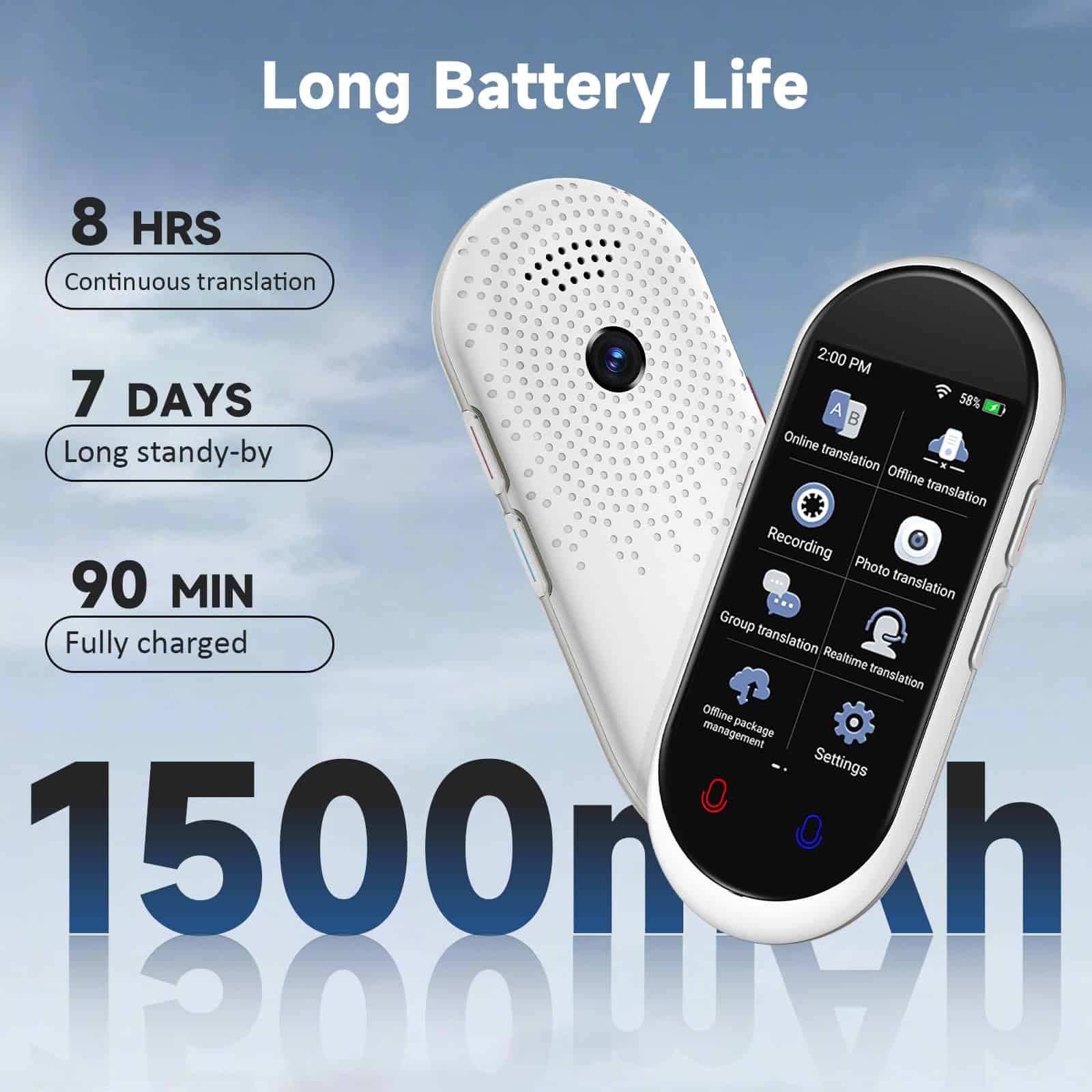 Dispositivo Traductor de Idiomas, Traductor de ChatGPT Ai, - Imagen 8