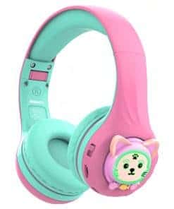 Riwbox CB-7S Auriculares Bluetooth para -Rosa y Verde