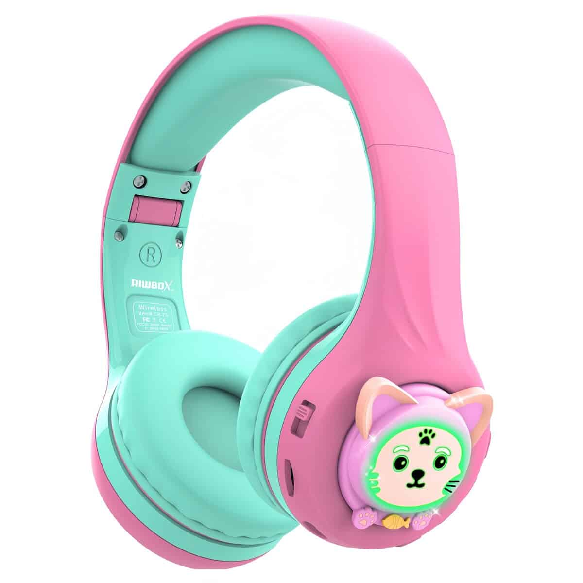 Riwbox CB-7S Auriculares Bluetooth para -Rosa y Verde