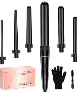 Set de Varita Rizadora de Barril Largo, BESTOPE PRO 6 en 1