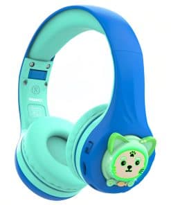Riwbox CB-7S Audífonos Bluetooth para Niños, LED Luces,