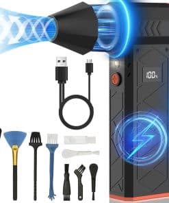 Soplador de Aire Eléctrico con Linterna, 180000RPM Soplador