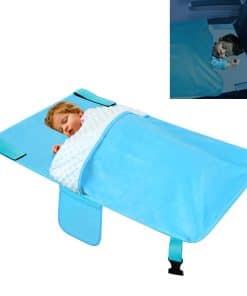 Cama de Avión para Niños con Manta, Extensor -Azul