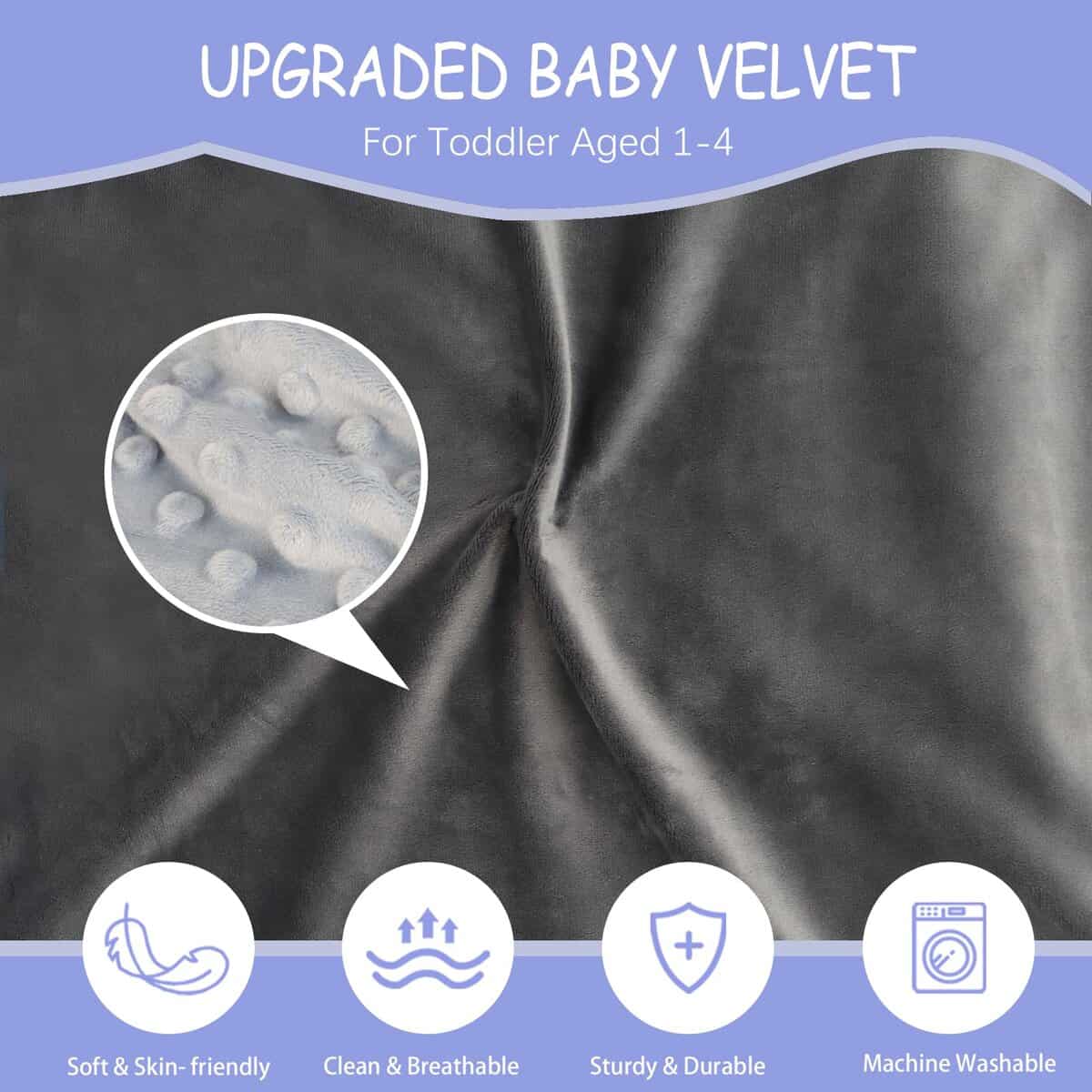 Cama de Avión para Niños con Manta, Extensor -Gris - Imagen 4