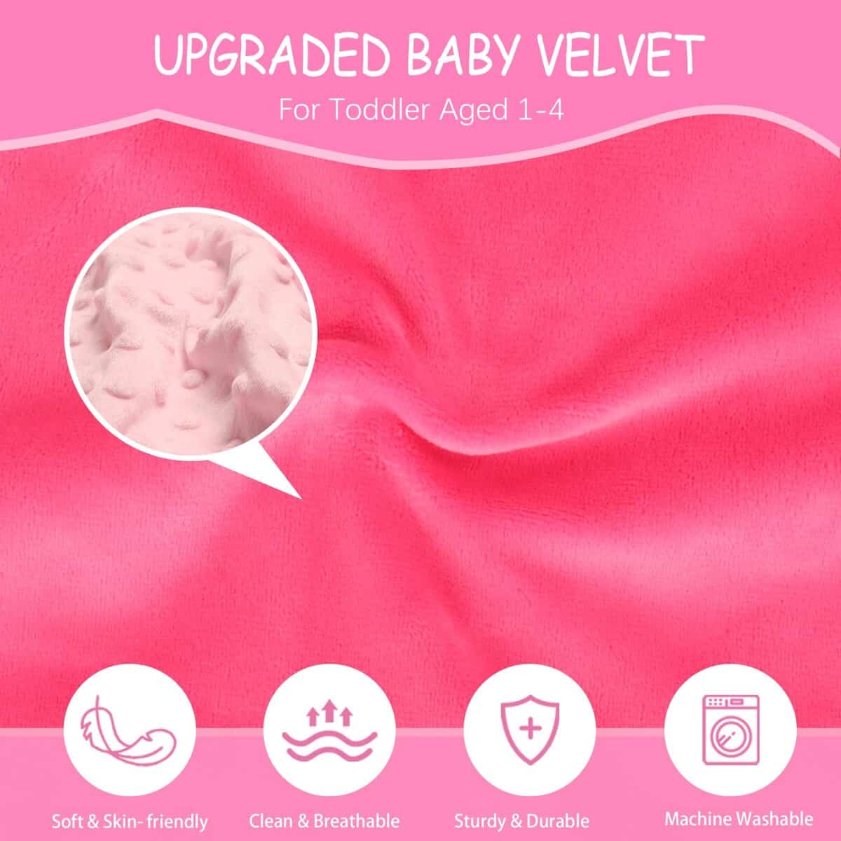 Cama de Avión para Niños con Manta, Extensor -Rosa - Imagen 4