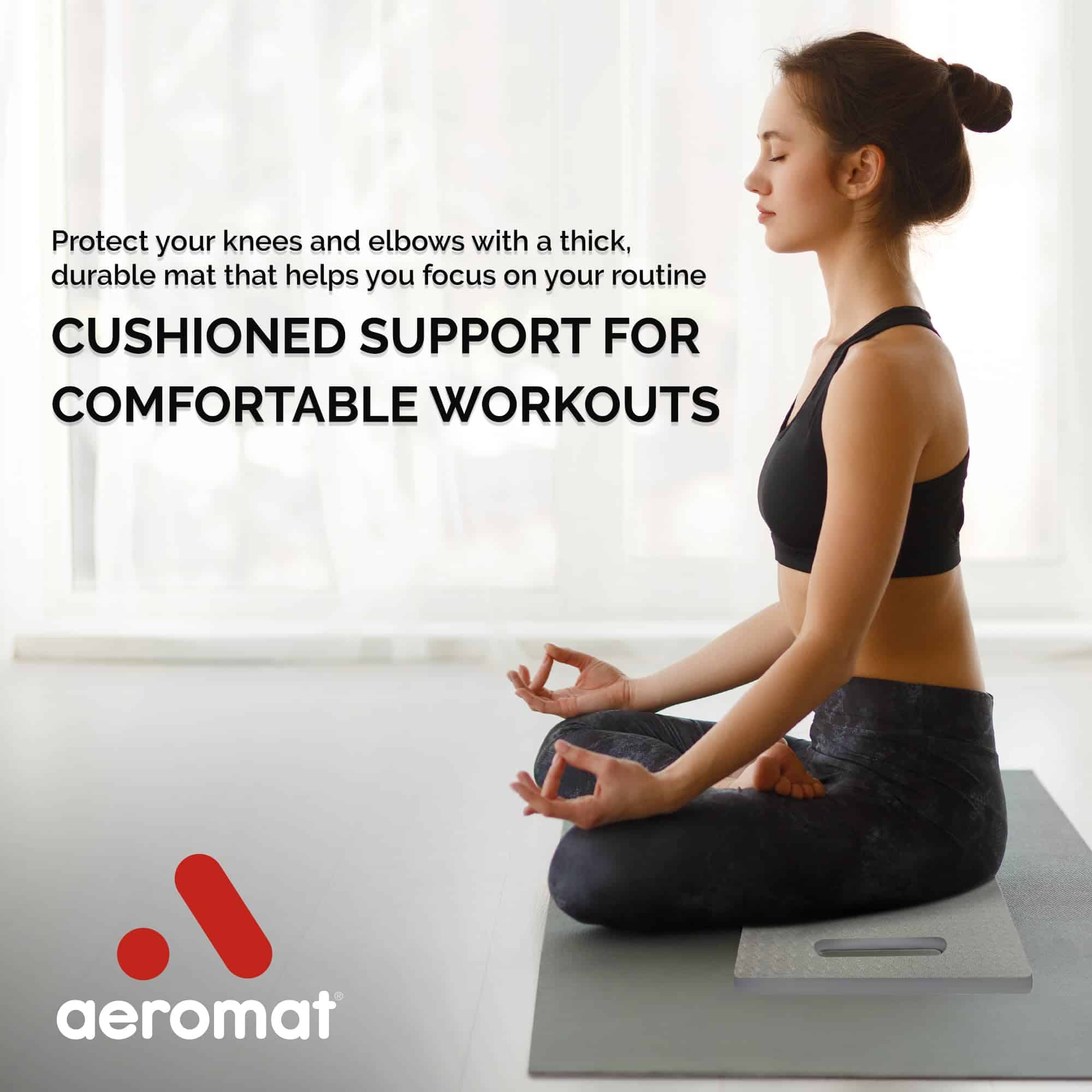 Cojín para Rodillas de Yoga Ecowise (1 Unidad-24x12") 5/8" - Imagen 4