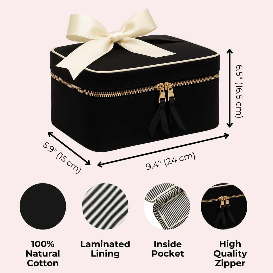 Bolsa de Maquillaje Bag-all para Mujeres | -Negro - Imagen 4