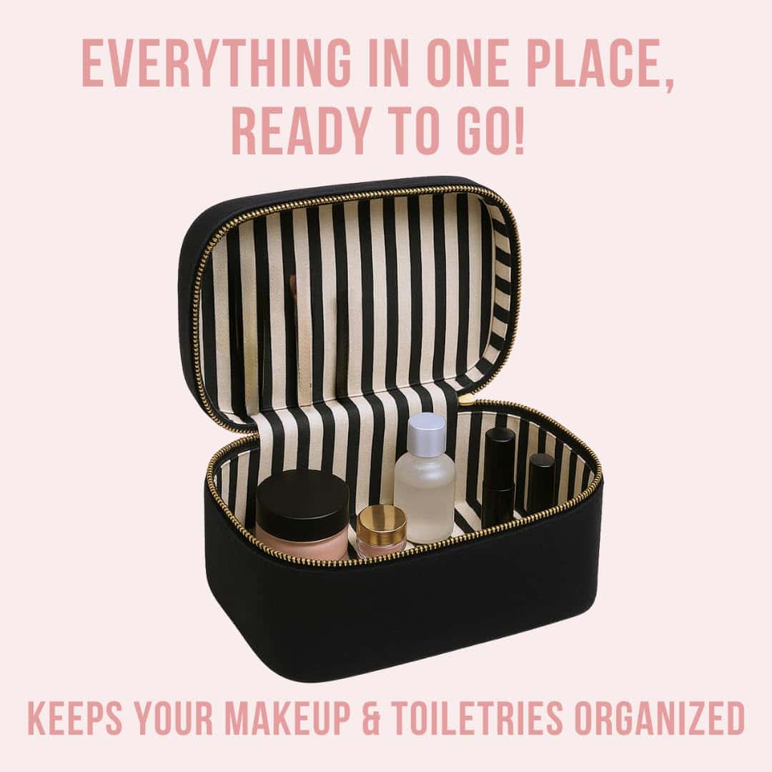 Bolsa de Maquillaje Bag-all para Mujeres | -Negro - Imagen 3