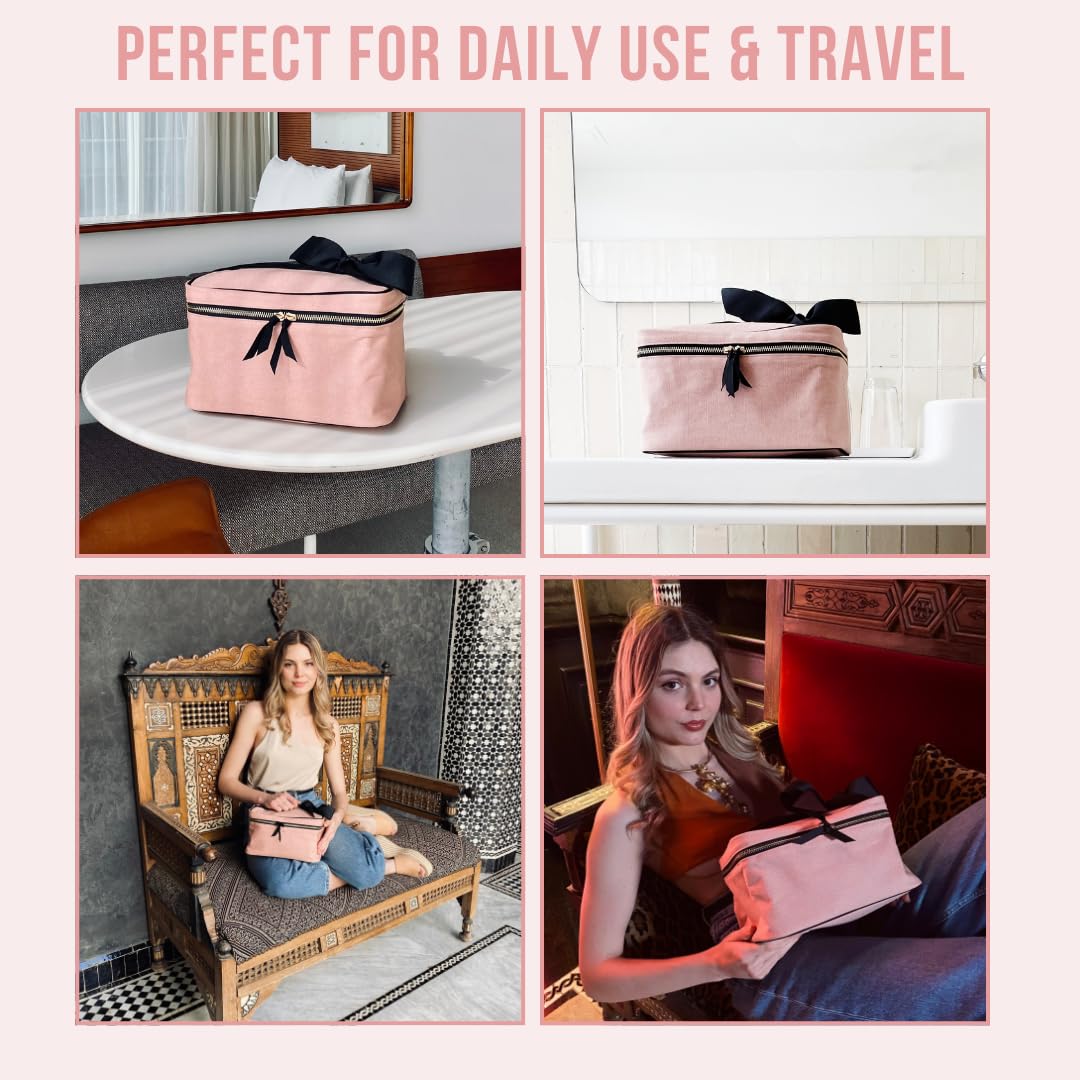 Bolsa de maquillaje Bag-all para mujeres | -Rosa/Rubor - Imagen 5