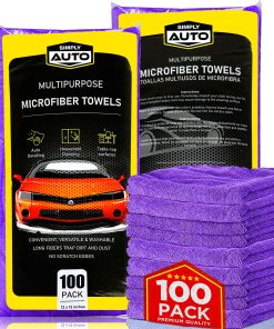 Paquete de 100 Paños de Microfibra Sin Bordes de A-Z