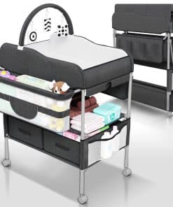 Mesa Cambiadora para Bebés SpaceSlate Negro con