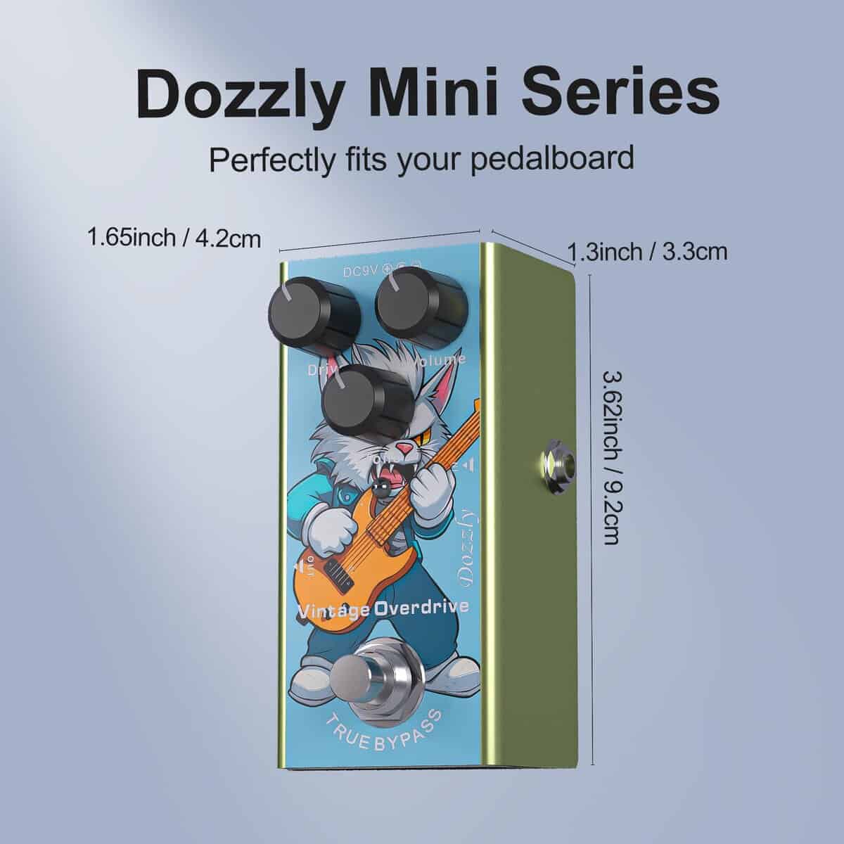 Pedal de guitarra Dozzly Overdrive Vintage Pedal de efectos - Imagen 3