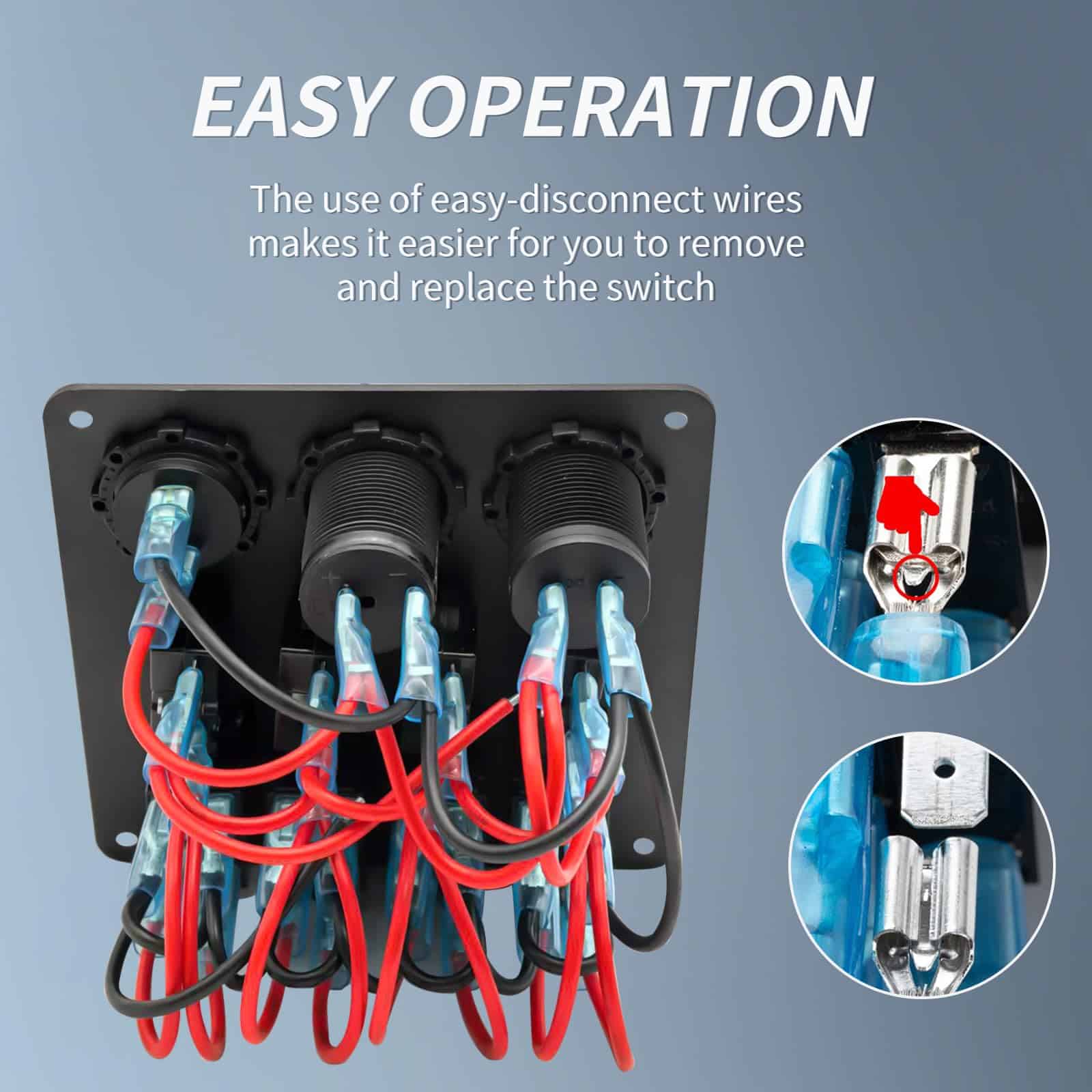 Panel de interruptores de 4 canales con protección contra - Imagen 6