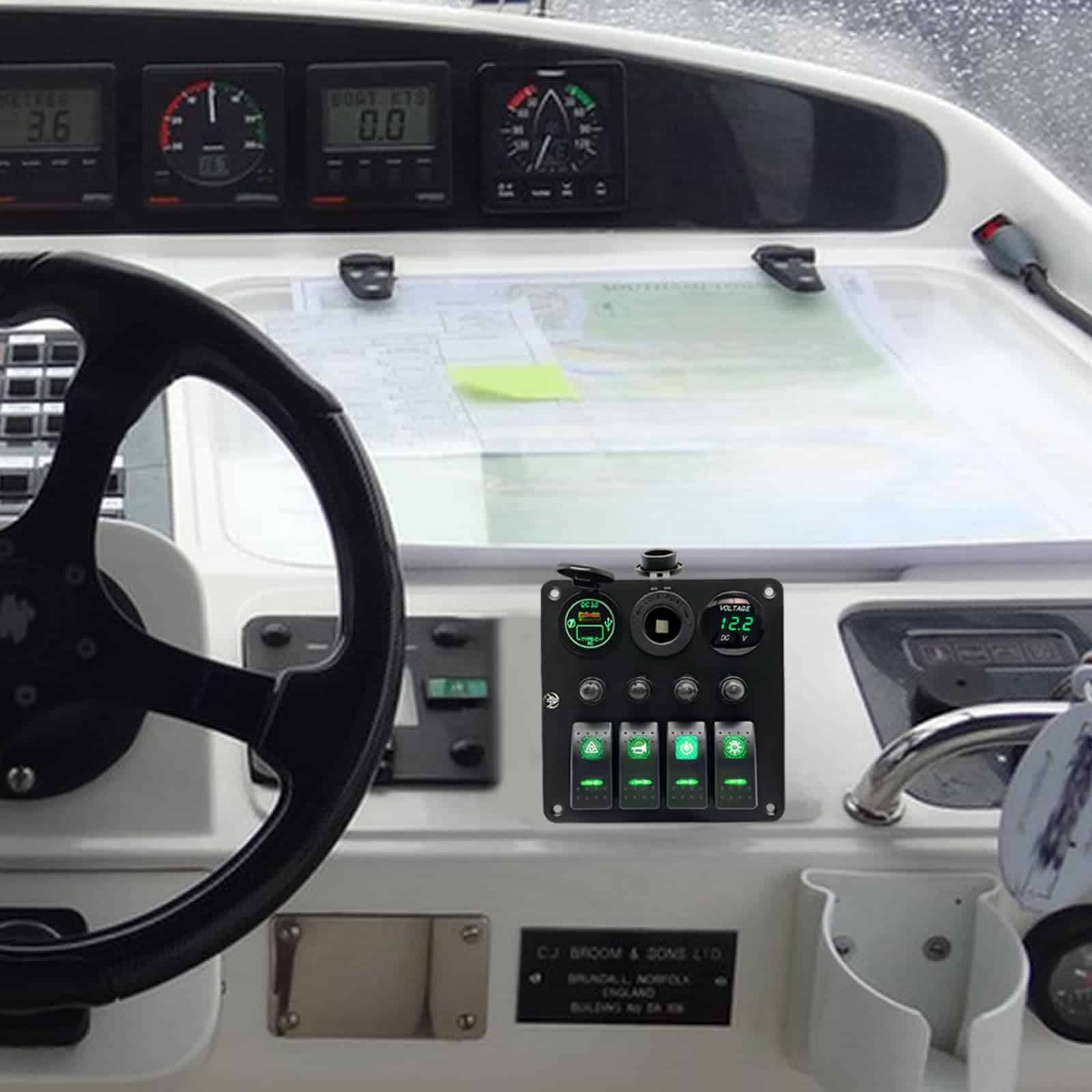 Panel de interruptores de 4 canales con protección contra - Imagen 9