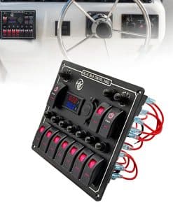 Panel de interruptores basculantes de 10 vías impermeable