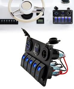 Panel de interruptores de 5 Gang, impermeable,