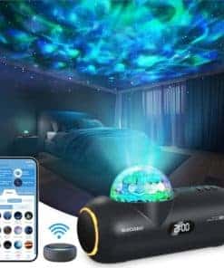 Proyector de Estrellas Glocusent, Aurora de 16 Colores,