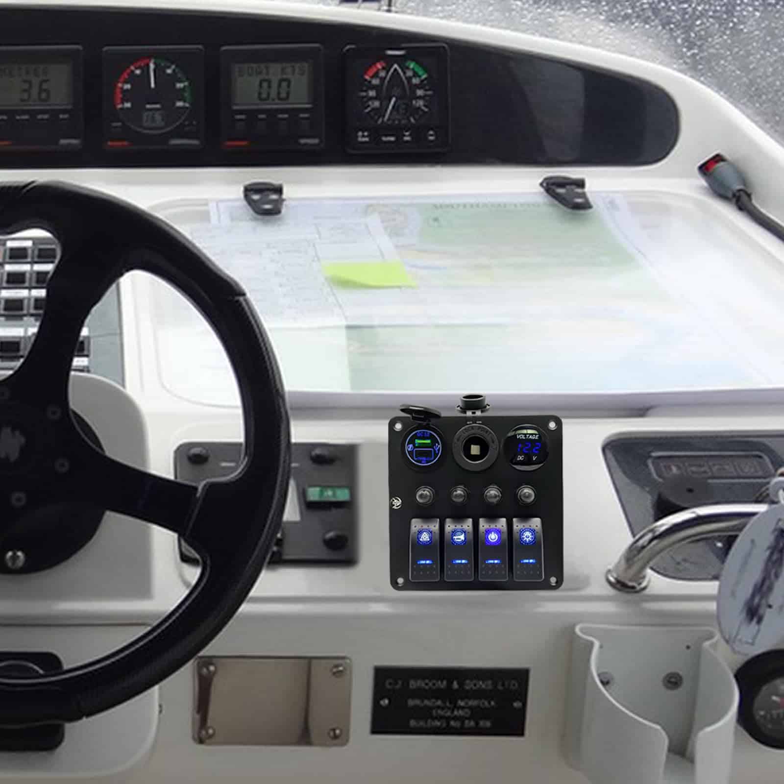 Panel de interruptores de 4 Gang con Protección de - Imagen 9