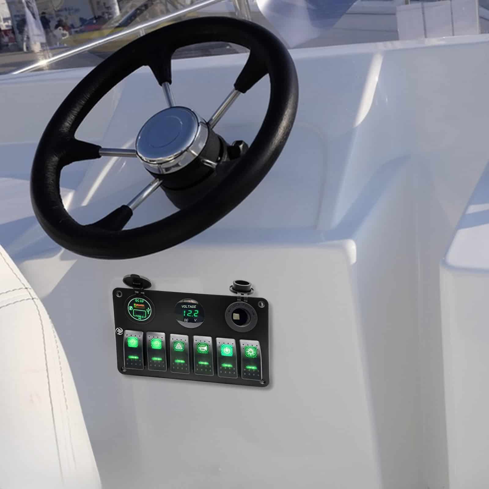 Panel de interruptores de 6 vías, Impermeable, - Imagen 8