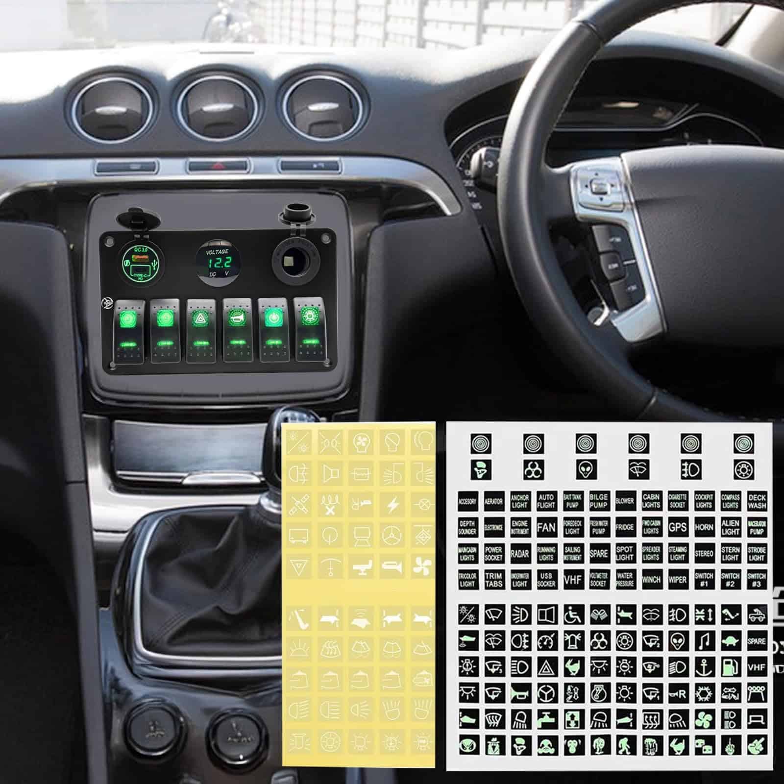 Panel de interruptores de 6 vías, Impermeable, - Imagen 9