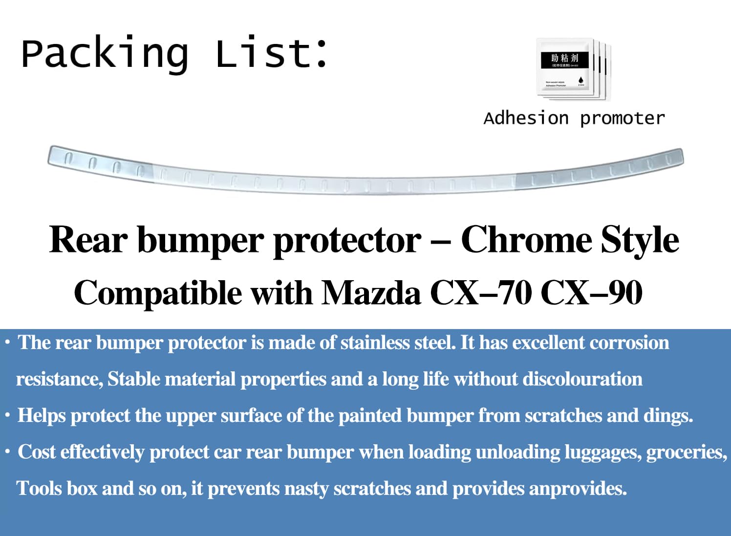 Protector de Cubierta de Umbrales de Parachoques Trasero - Imagen 6