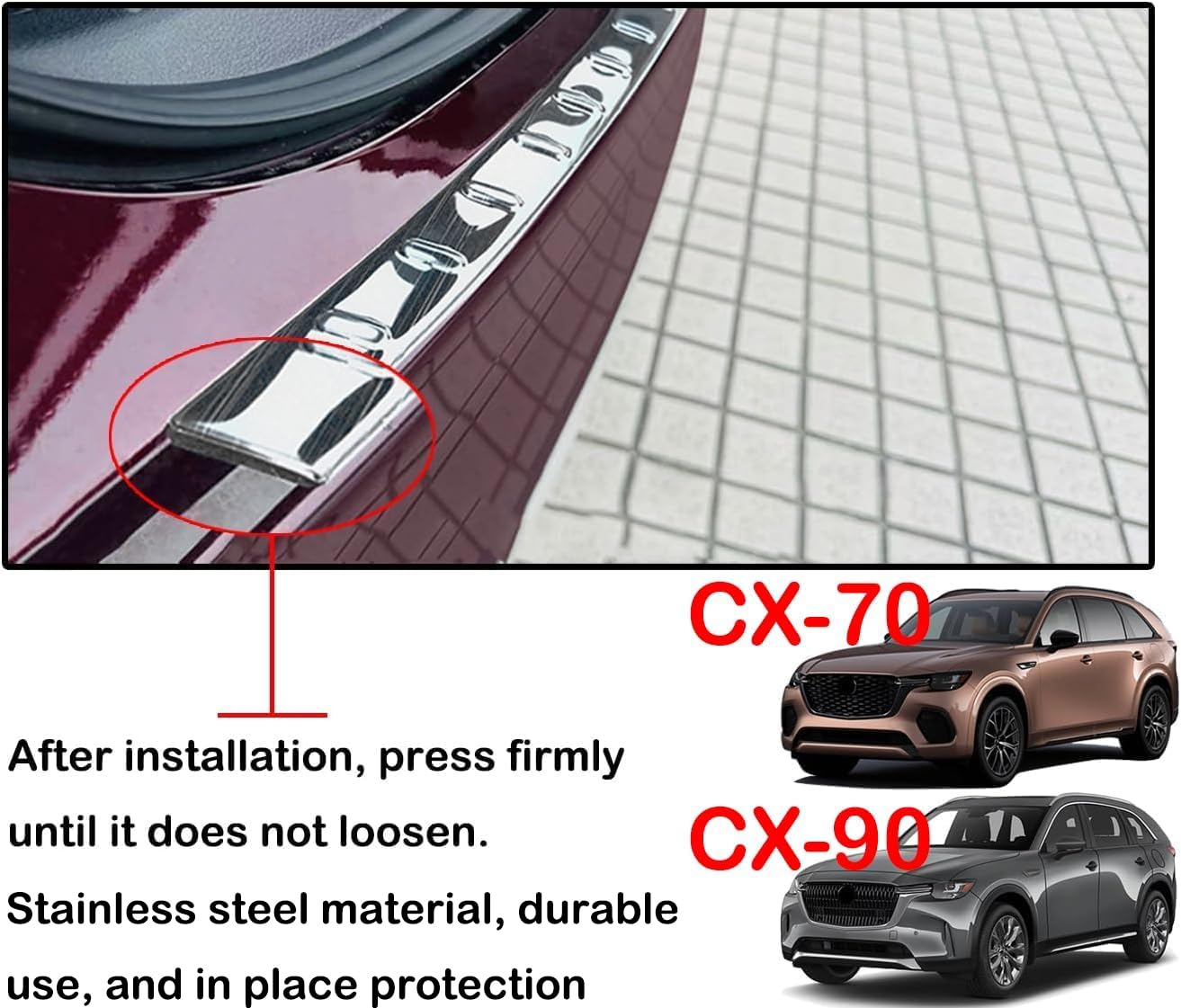 Protector de Cubierta de Umbrales de Parachoques Trasero - Imagen 4