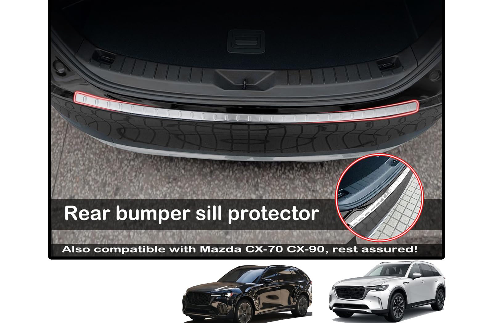 Protector de Cubierta de Umbrales de Parachoques Trasero - Imagen 3