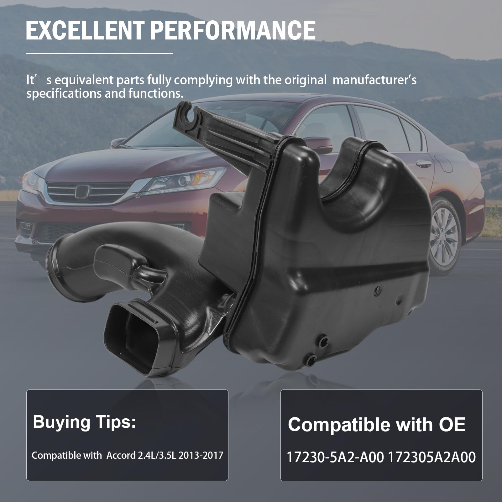 Caja de Filtro de Aire del Intake para Accord 2.4L 3.5L - Imagen 5