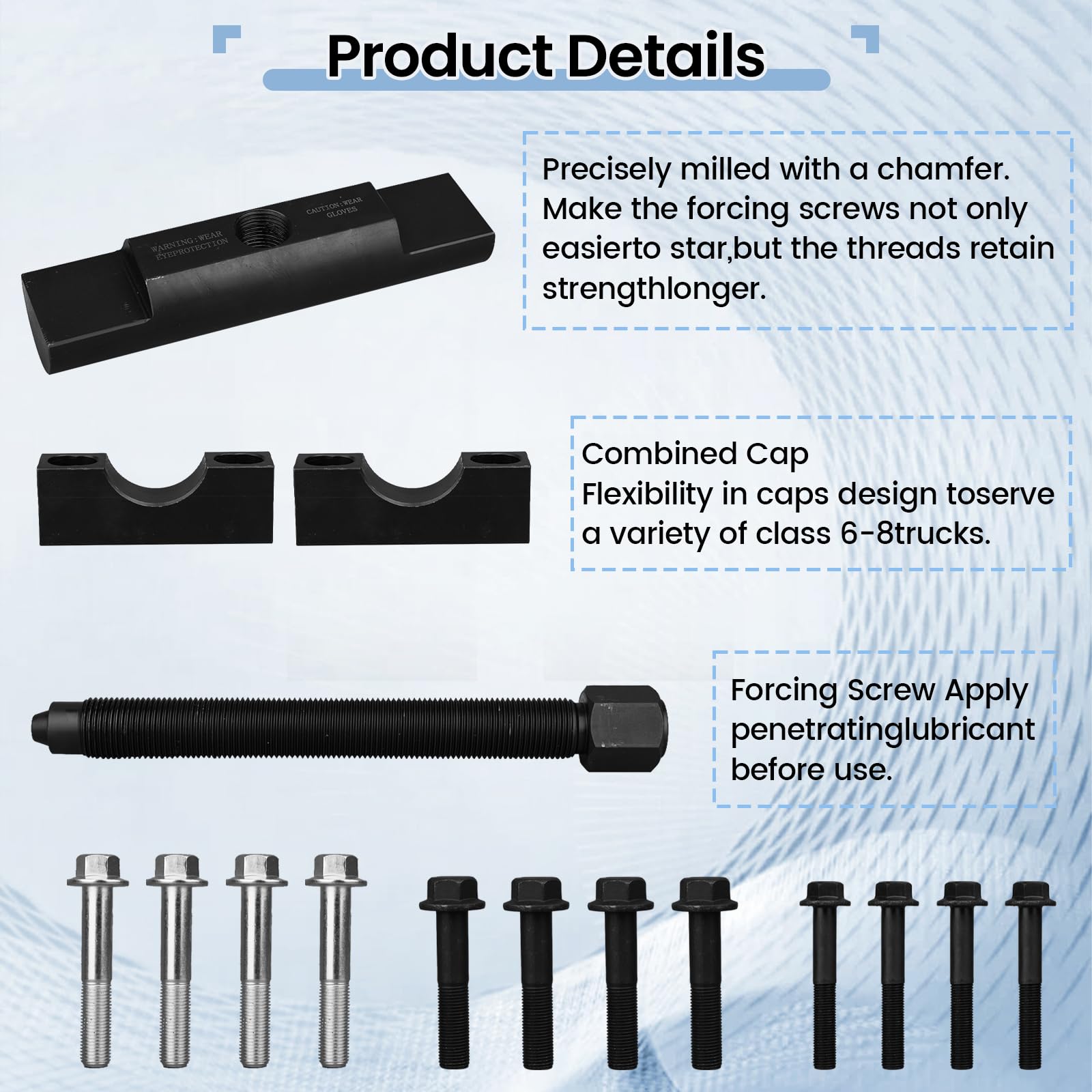 BBTEQEKN 60050 Extractor de Yugo de Servicio Pesado, Kit de - Imagen 5