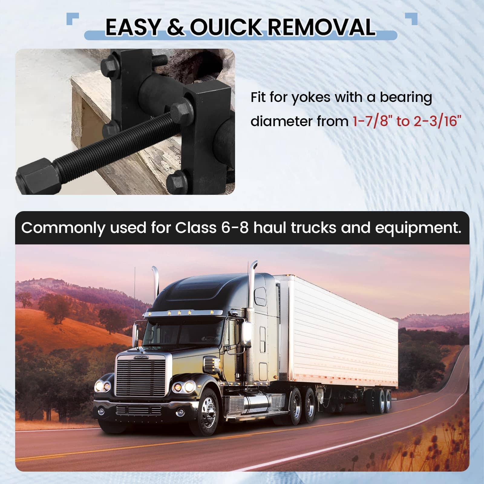 BBTEQEKN 60050 Extractor de Yugo de Servicio Pesado, Kit de - Imagen 8