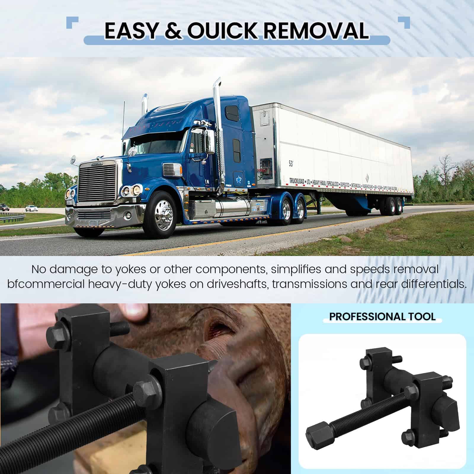 BBTEQEKN 60050 Extractor de Yugo de Servicio Pesado, Kit de - Imagen 7