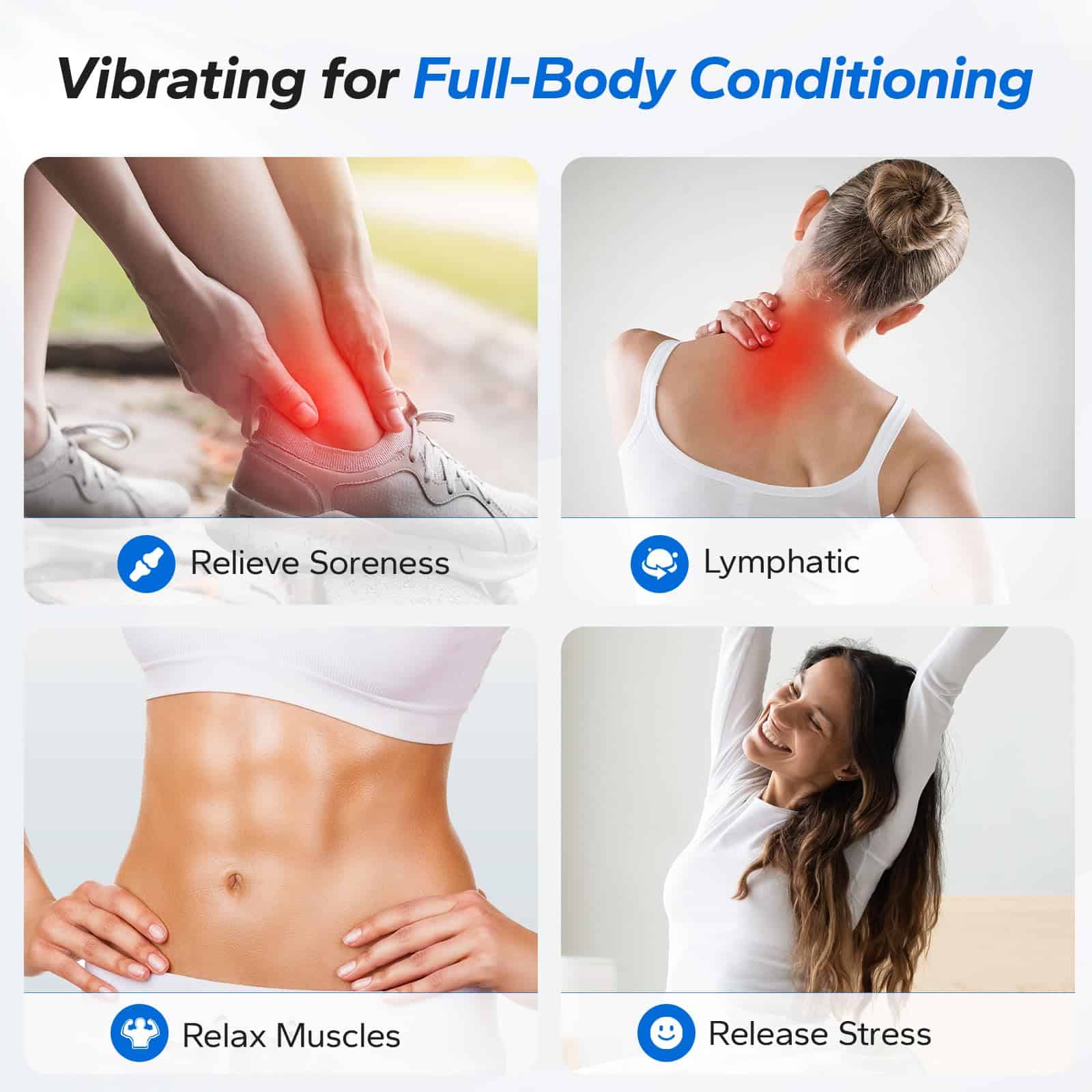 Plataforma de Vibración MERACH, Máquina de Ejercicio de - Imagen 4