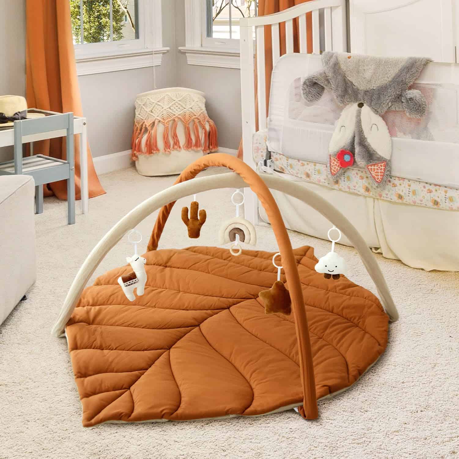 Gimnasio de Juegos para Bebés con Alfombra en Forma de - Imagen 8